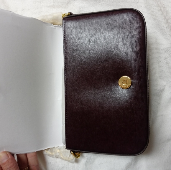 Ralph Lauren Burgundy Carmen Newberry Crossbody - Picture 6 of 6